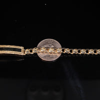 10K Chino 10.4g YG Bracelet 8in 6mm