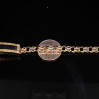 10K Chino 13.9g YG Bracelet 9in 7mm