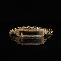 10K Chino 19.2g YG Bracelet 9in 9.5mm
