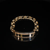 10K Chino 23.4g YG Bracelet 9in 11mm