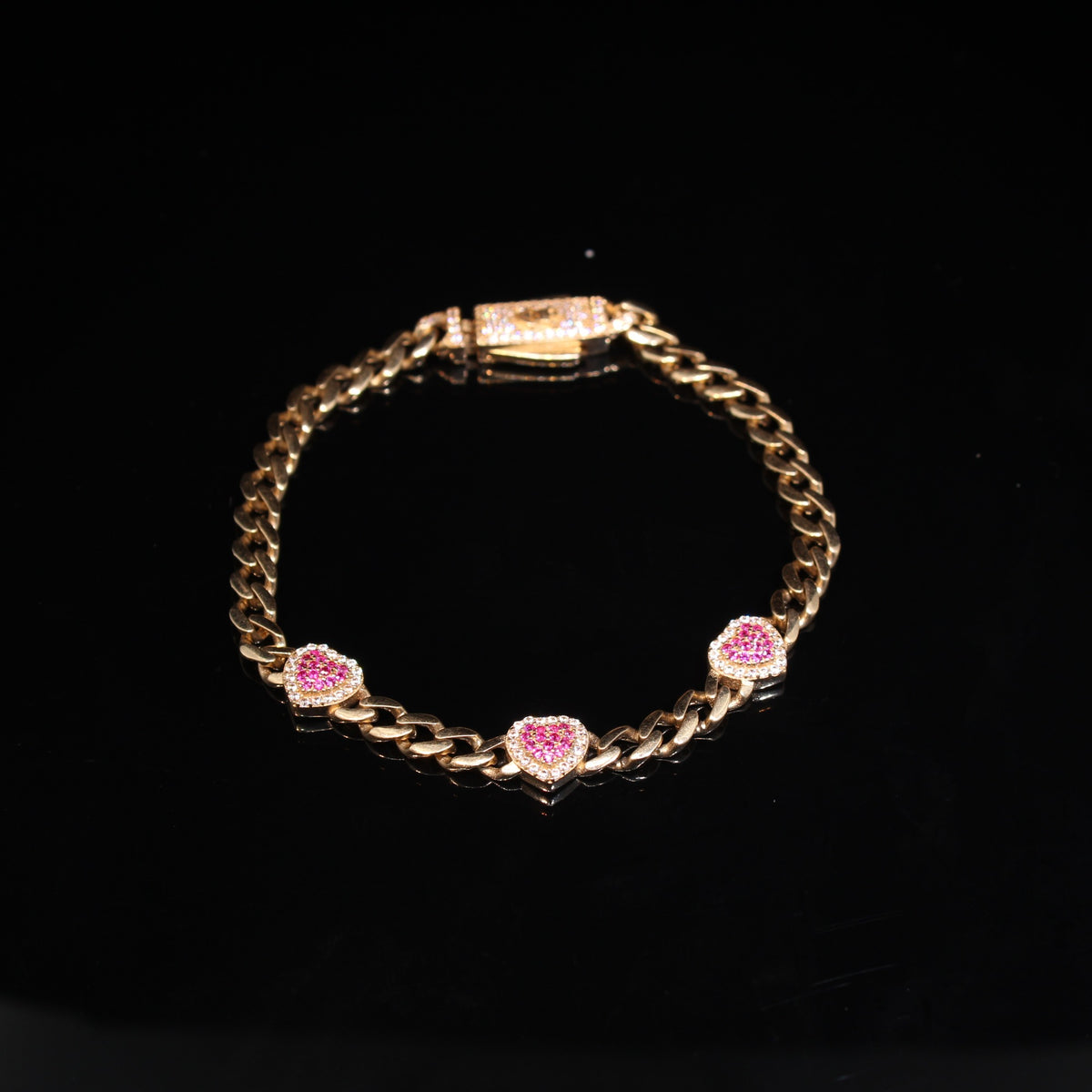 10K 8.8g YG Bracelet 7.5in