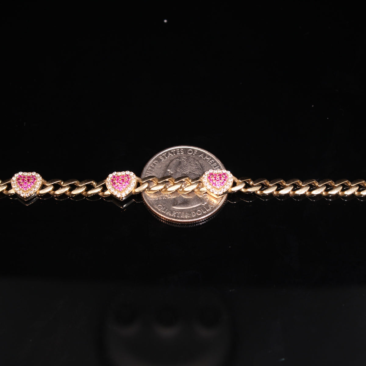 10K 8.8g YG Bracelet 7.5in
