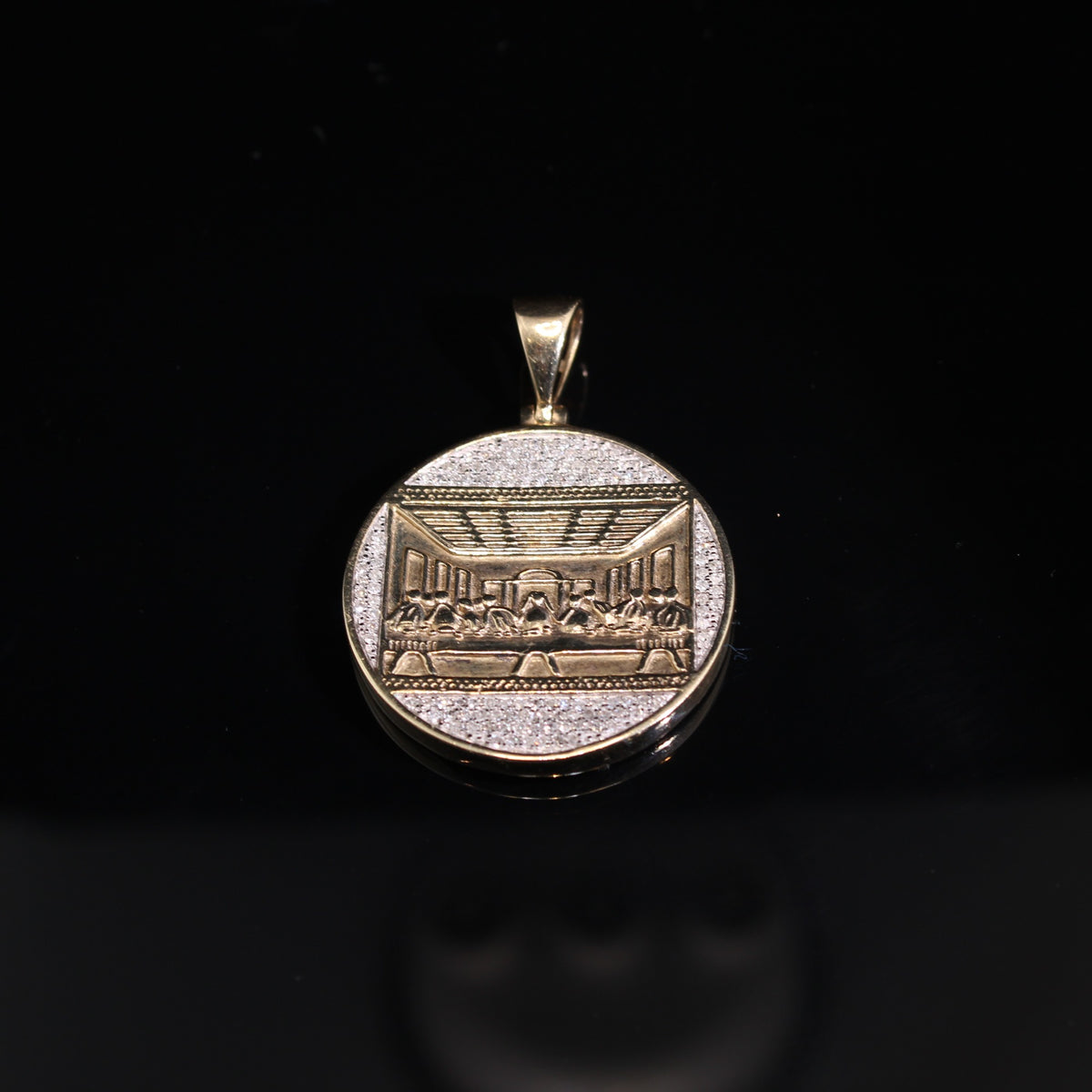 10K 0.5CTW Diamond Religious 9g Pendant YG