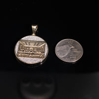 10K 0.5CTW Diamond Religious 9g Pendant YG