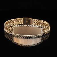 10K Fancy 26.2g YG Bracelet 8.5in