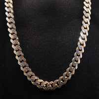 10K Monaco Diamond Cut 37.2g YG Chain 24in