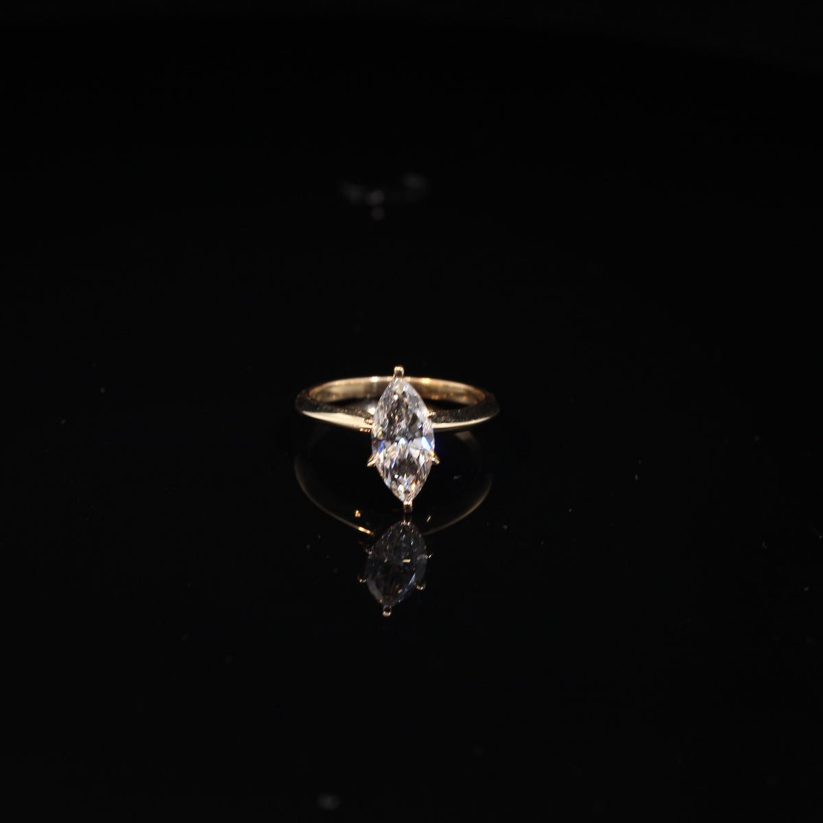 14K 1.5CTW Lab Lab Diamond 2.8g Ring YG