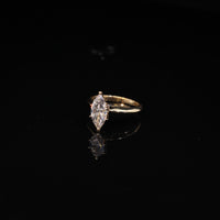 14K 1.5CTW Lab Lab Diamond 2.8g Ring YG