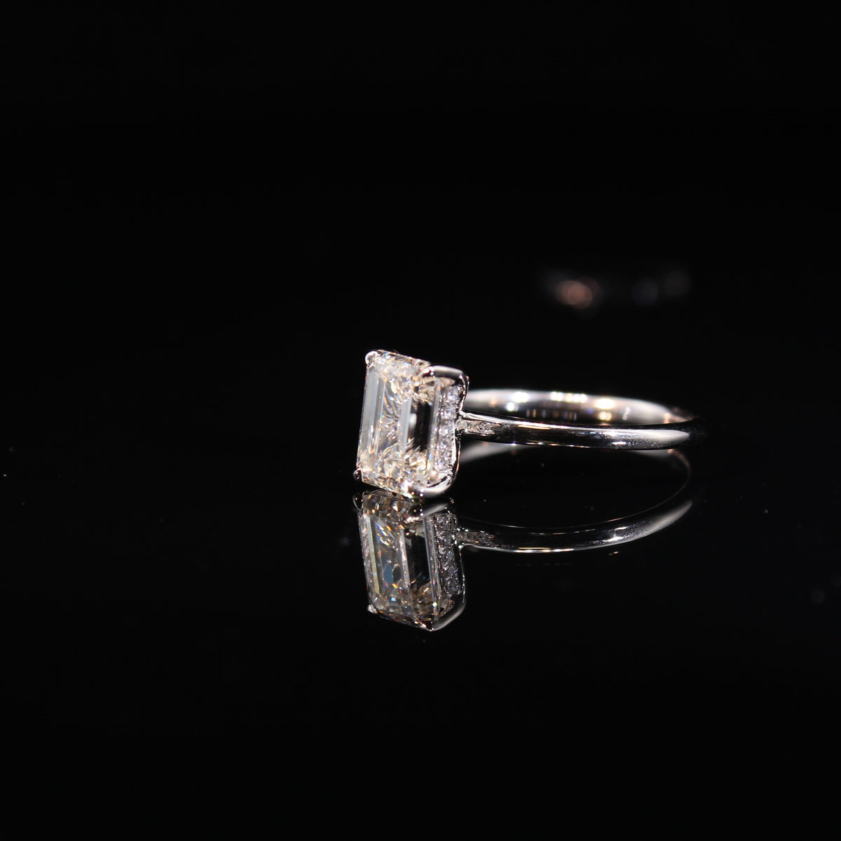 14K 2.07CTW Lab Lab Diamond 2.5g Ring WG