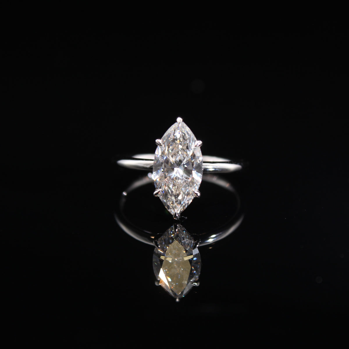 14K 2.07CTW Lab Lab Diamond 2.5g Ring WG