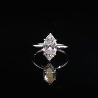 14K 2.07CTW Lab Lab Diamond 2.5g Ring WG