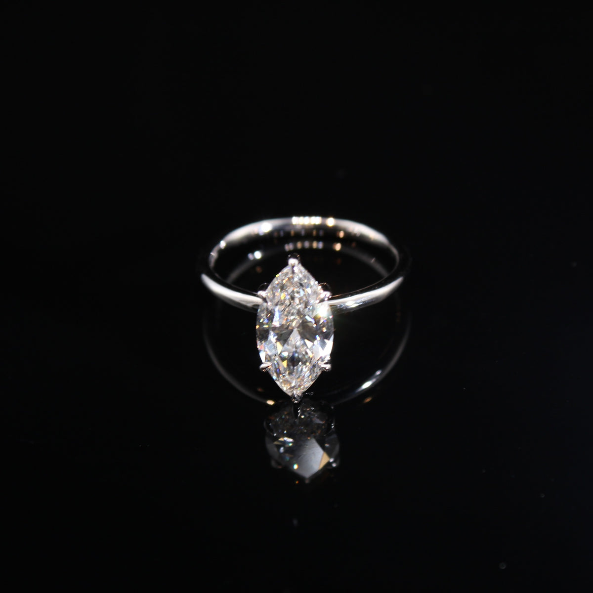 14K 2.07CTW Lab Lab Diamond 2.5g Ring WG