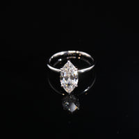 14K 2.07CTW Lab Lab Diamond 2.5g Ring WG