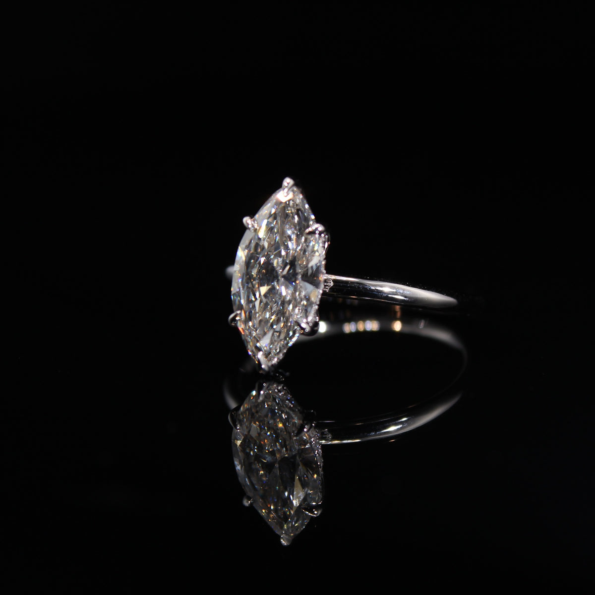 14K 2.07CTW Lab Lab Diamond 2.5g Ring WG
