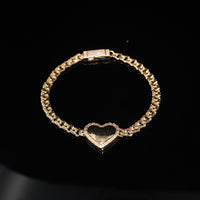 10K Chino Heart YG Bracelet 5mm
