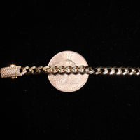 14K Monaco 4.4g YG Bracelet 7.5in 5mm