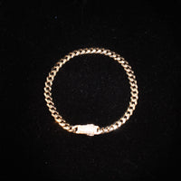 14K Monaco 4.4g YG Bracelet 7.5in 5mm