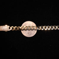 14K Monaco 7g YG Bracelet 7.5in 7mm