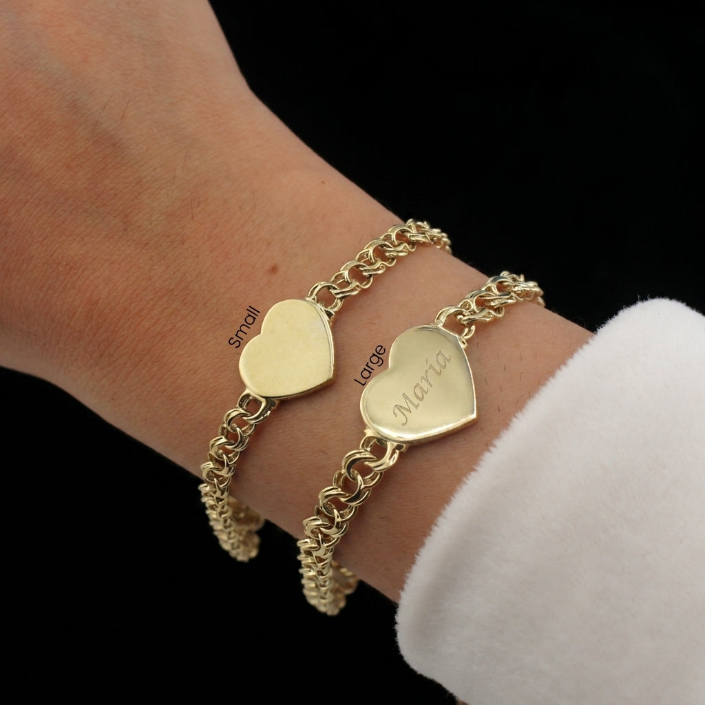 Pulsera Chino Corazón de 10K