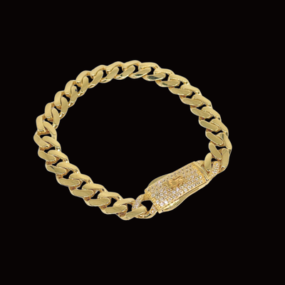 10K Royal Monoco Chain Bracelet 8 inch