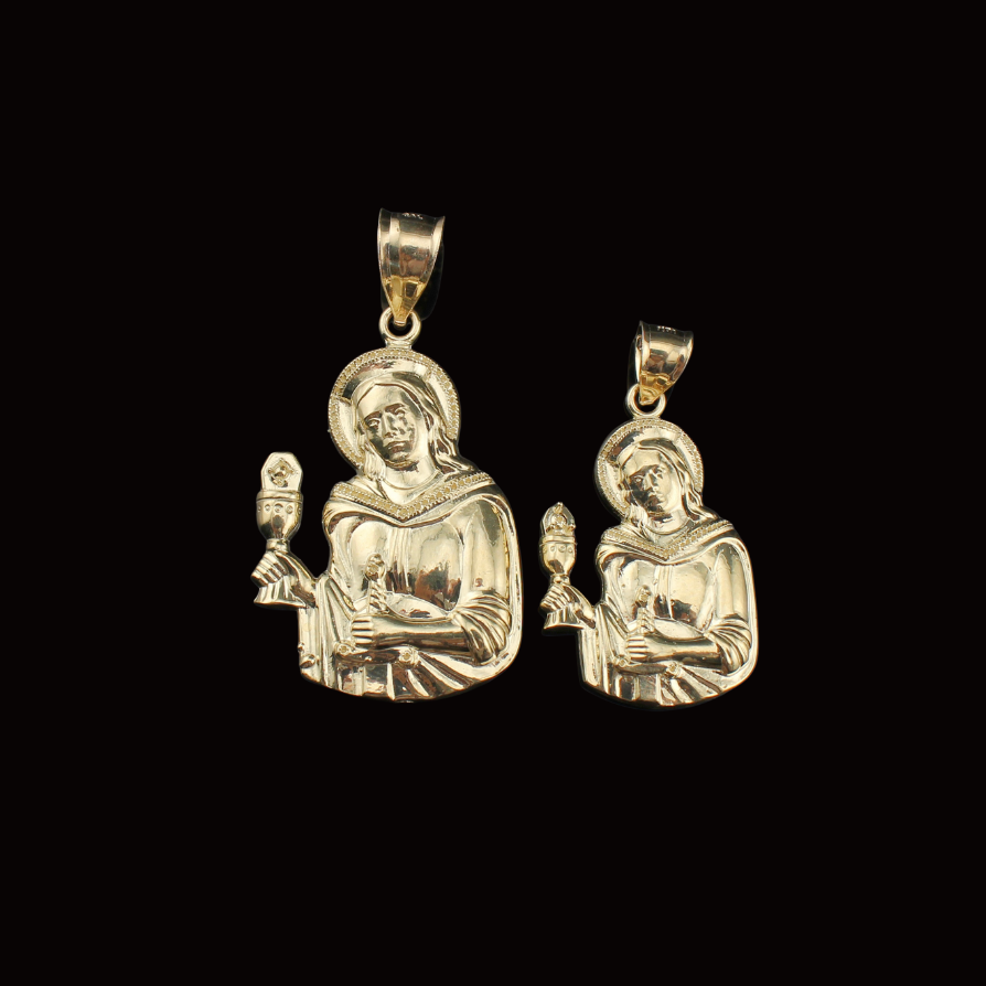 Real 10K Gold Santa Clara Pendant