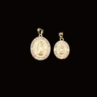 Colgantes de la Virgen María de oro de 10K auténtico