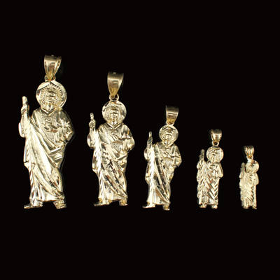 10K Real Gold Saint Jude/San Judas Pendant