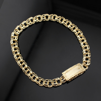 Real 14K Gold 7mm Chino Bracelet