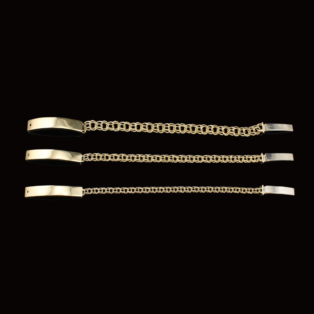 Pulsera de Oro de 10K auténtico Chino ID para Damas/Bebé