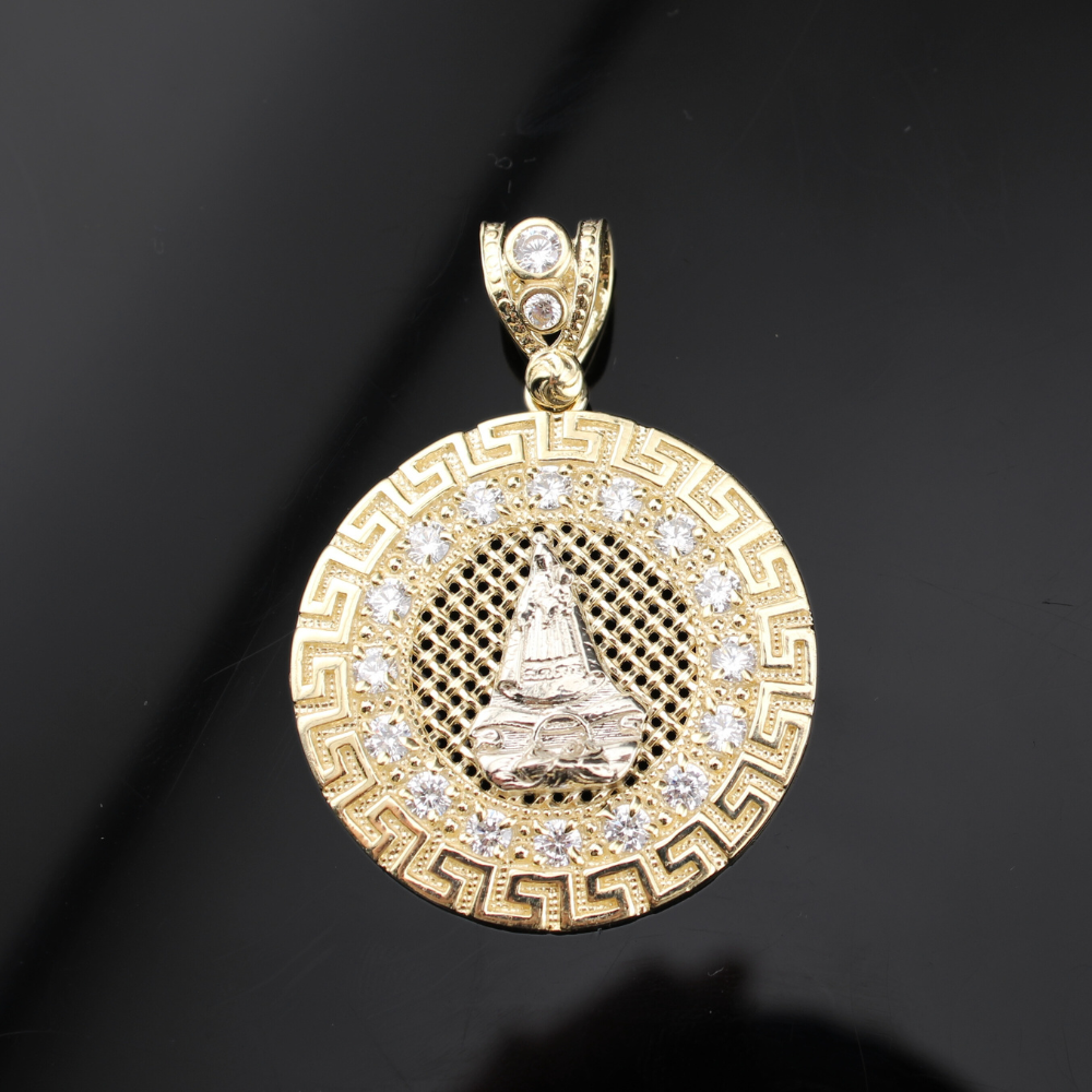 Real 10K Gold Our Lady of Aparecida Pendant