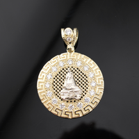 Real 10K Gold Our Lady of Aparecida Pendant