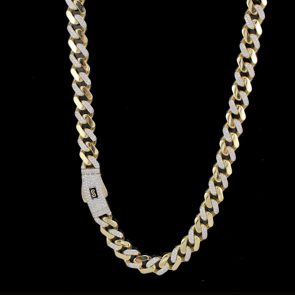 10K Monaco Cuban Chain Iced Out 24 in