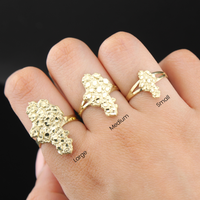 Real 10K Gold Nugget Rings