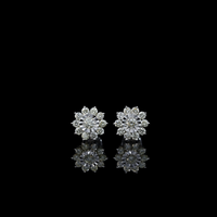 Real 10K Gold Diamond Studs 0.83 CTW