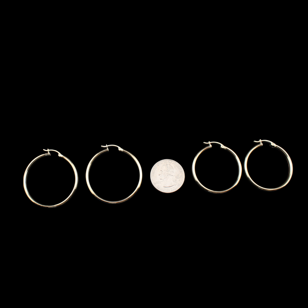 Real 10K Gold Hoops