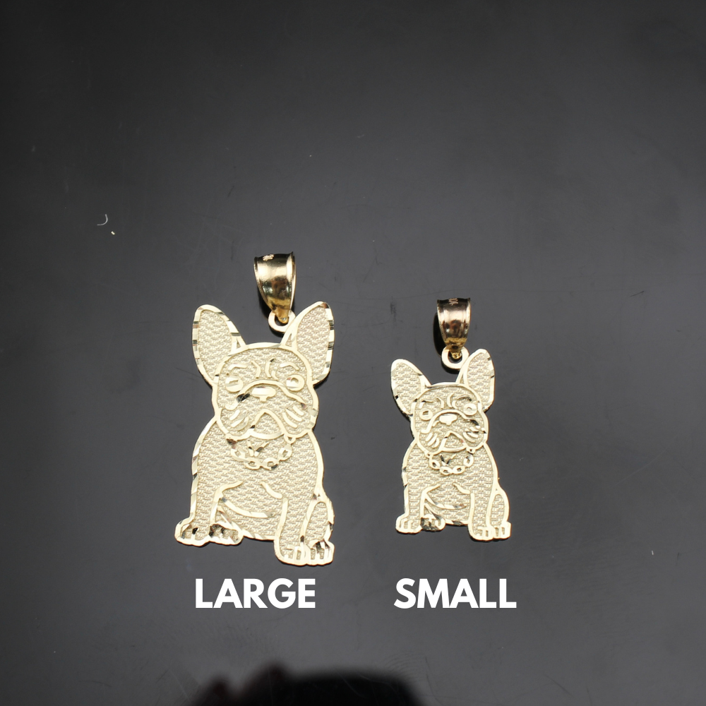 Real 10K Gold Bulldog Pendant