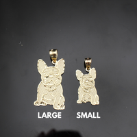 Real 10K Gold Bulldog Pendant