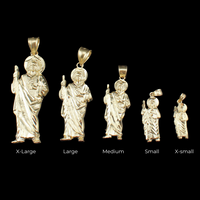 Dije de San Judas de oro de 10 quilates auténtico