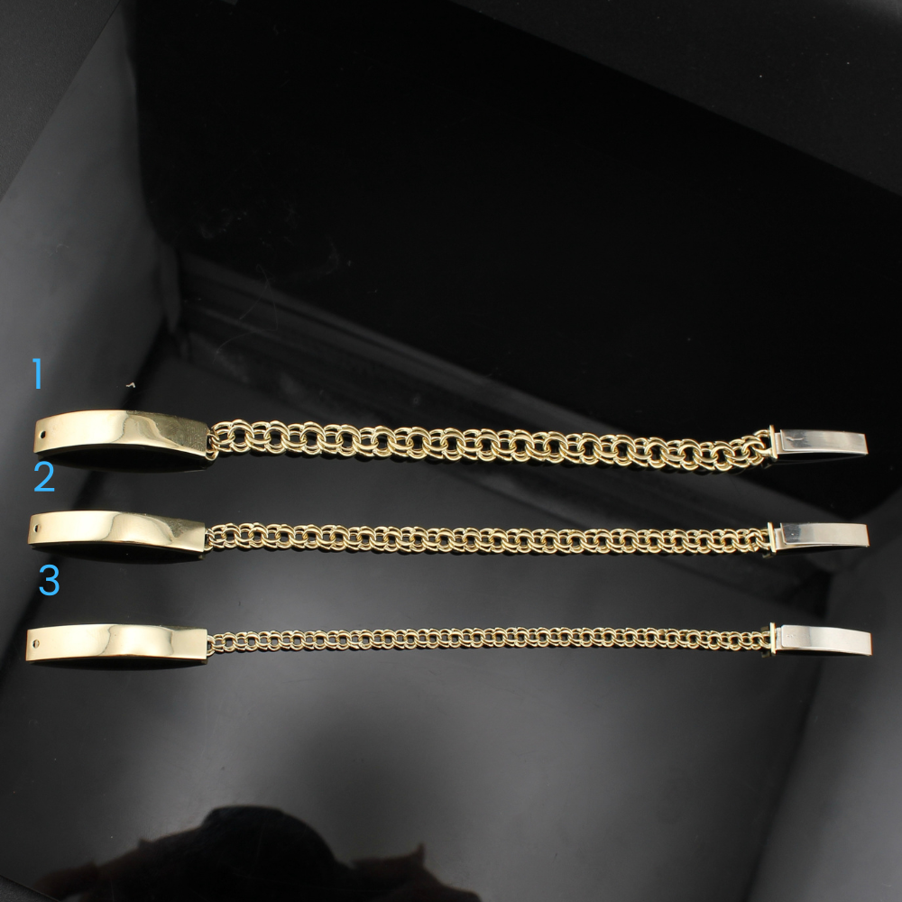 10k Gold Chino ID Ladies/Baby Bracelet