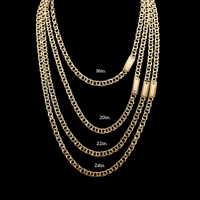 Real 10K Gold 6mm Chino Chains