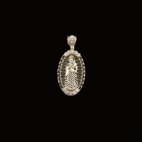 Colgantes de la Virgen María de Oro de 10K auténtico