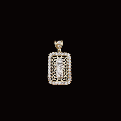 10K Gold San Judas Pendant Square