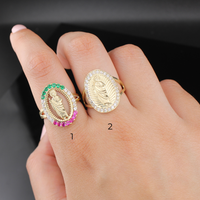 Anillo de oro de 10K auténtico de San Judas