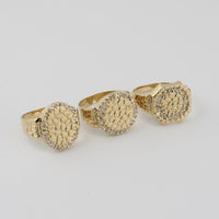 Real 14K Gold Nugget Rings Multiple Shapes