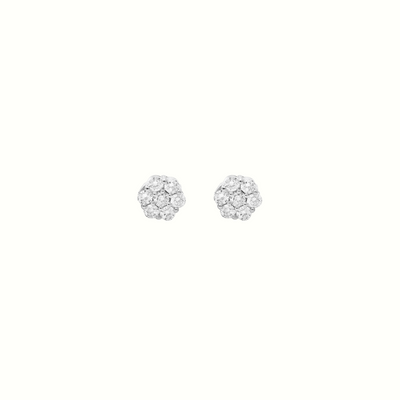 14k Diamond Round Studs Copy