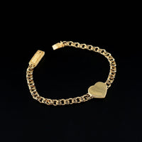 Pulsera Chino Corazón de 10K