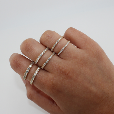 14K Diamond Band Ring
