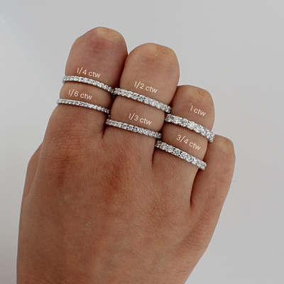 14K Diamond Band Ring