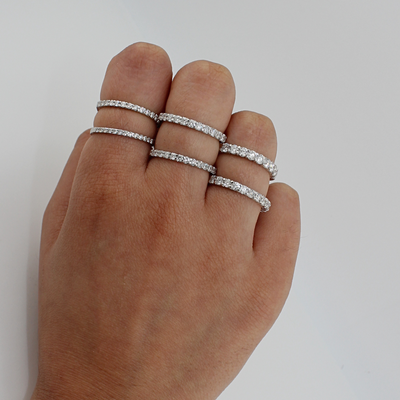 14K Diamond Band Ring