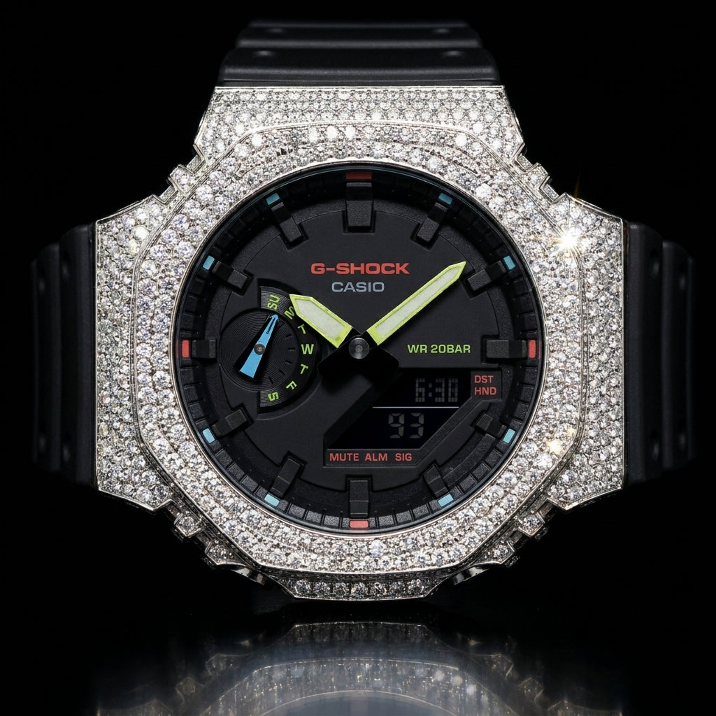 Diamond Iced Out G-Shock Watch